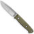 Benchmade Bushcrafter Fixed Blade Green Handle Satin Blade 163-1