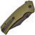 Civivi Vexillum Liner Lock Milled OD Green G10 Handles Blackwashed Blade C23003D-2