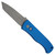 Pro-Tech Emerson CQC7 Auto Tanto Blue Handle Blasted Blade E7T01-BLUE