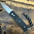 Pro-Tech Emerson CQC7-A Auto Solid Black Handle w/ G10 Inlays Stonewash Spear Point Blade E7A114