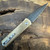 Pro-Tech Godson Custom Brass Handle w/ Jigged Bone Inlay Chad Nichols Damascus Blade Mosaic Button GS004
