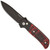 Pro-Tech Terzuola ATCF Auto Black Handle w/ Amber Jigged Bone Inlays DLC MagnaCut Blade Mosaic Button BT2762