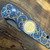 Pro-Tech TR-3.005 Ultimate Custom Titanium 2023 Blue Anodized Titanium Frame w/ 24kt Inlay and Bruce Shaw Hand Engraving w/ Inset American Gold Eagle Coin Mike Irie Handground Damasteel Blade Canary Diamond Inlay Button