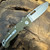 Demko MG AD20i Shark Lock Textured OD Green G10 Handle Stonewash Clip Point 20CV Blade