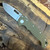 Demko MG AD20i Shark Lock Textured OD Green G10 Handle Stonewash Clip Point 20CV Blade