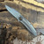 Skiff Made Blades Accomplice Milled Titanium Handle Fanfir Damasteel Blade