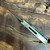 Pro-Tech Sprint Auto Custom Green Titanium Handle w/ Abalone Inlays Damascus Blade