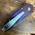 Pro-Tech Sprint Auto Custom Purple Titanium Handle w/ Abalone Inlay Damascus Blade