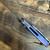 Pro-Tech Sprint Auto Custom Purple Titanium Handle w/ Abalone Inlay Damascus Blade