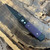 Pro-Tech Godson Black Handle w/ Purple G10 Inlays Black Blade 715-PURPLE