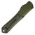 Heretic Knives Manticore S D/E Frag OD Green Handle Two-Tone Full Serrated Blade H024F-10C-GRN