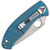 Spyderco Tenacious Frame Lock Blue Titanium Handle Satin Blade C122TIBLP