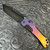 Medford Slim Midi Marauder Frame Lock PVD w/ Bronze/Violet Fade Titanium Handles DLC Tanto Blade