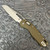 Microtech MSI RAM-LOK Fluted OD Green G-10 Handle Stonewash Standard 210-10FLGTOD