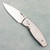 Three Rivers Manufacturing TRM Neutron 2 Liner Lock 3D Contoured Lizard Skin Texture Titanium Handles Stonewashed MagnaCut Blade