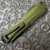 Heretic Knives Manticore E D/E OD Green Frag Handle Two Tone Serrated Black Blade H028F-10C-GRN
