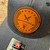 American Edge Heathered Navy/White Leather Patch Hat