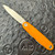 American Service Knife (ASK) Jefferson Slip Joint Grabber Orange Handles Satin Drop Point Blade Chisel Bottle Opener/Screwdriver