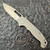 Demko MG AD20S Harpoon Drop Point Shark Lock Textured Titanium Handle Stonewash CPM-20CV Blade AE Exclusive