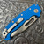Demko MG AD20S Harpoon Drop Point Shark Lock Blue #1 G10 Handle Stonewash CPM-20CV Blade AE Exclusive