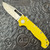 Demko MG AD20S Harpoon Drop Point Shark Lock Yellow #1 G10 Handle Stonewash CPM-20CV Blade AE Exclusive