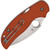 Spyderco Sage 5 Compression Lock Burnt Orange G10 Handles Satin CPM-REX 121 Blade C123GBORP