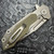 Hinderer Knives Fulltrack Spearpoint Tri-Way Titanium Handle w/ OD Green G10 Inlays Stonewash 20CV Blade (Pre-owned)