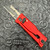Reate EXO-U Utility Gravity Knife Red Aluminum Diamond Patterned Handles