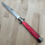 Edge Co. Jumbo Folding Stiletto Lock Back Red
