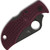 Spyderco ManBug Lock Back Burgundy FRN Handles Black Leaf Shaped CTS-PD#1 Blade Sprint Run MBBGBKP