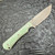 McNees Knives Ridge Runner Atomic Jade G10 Handle Atomic Stonewash Drop Point Blade