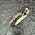 Custom Knife Factory CKF Evo 4 Frame Lock Barked Dark Titanium Handle Hand Rubbed Satin S90V Blade