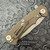 Hinderer Knives Project X Tri-Way Orange G10 Battle Bronze Titanium Handle Stonewash S45VN Clip Point Blade