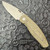 Three Rivers Manufacturing TRM Neutron 2 Liner Lock 3D Lizard Skin Textured OD Green Micarta Handles Stonewashed MagnaCut Blade