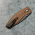 Three Rivers Manufacturing TRM Neutron 2 Liner Lock 3D Lizard Skin Natural Micarta Handles Stonewashed 20CV Blade