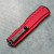 Microtech Cypher II D/E Red Apocalyptic Full Serrated 1242-12APRD