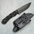 Stroup Knives GP2 Fixed Blade Wood Handle Dark Acidwashed Blade