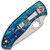 Spyderco Tenacious Frame Lock Disarray Finish Titanium Handles Satin Blade C122TIBLD2P