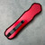 Piranha Excalibur OTF D/E Red Handle Tactical Black Blade