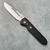 Pro-Tech PDW Invictus Auto Black Handle Stonewash Blade Red G10 Button 1804 (Pre-owned)