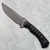 Toor Knives Brauler Fixed Blade Bomber Black G10 Handle Black Blade
