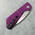 Pro-Tech Strider PT+ Auto Textured Gridlock Purple Handle 2-tone DLC/Satin MagnaCut Blade 2024PT+CUSTOM008