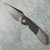 Kansept Fenrir Inset Lock Carbon Fiber/Titanium Handle Blackwashed Blade (Pre-owned)
