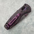 Benchmade Mini Barrage Axis Lock Assisted Purple Haze Fat Carbon Handles Battlewash Blade Gold Class 585BK-251