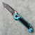 Microtech LUDT T/E Gen III Turquoise Full Serrated 1136-3TQ