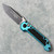 Microtech LUDT T/E Gen III Turquoise Black Standard 1136-1TQ