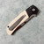 Pro-Tech Terzuola ATCF Auto Tuxedo Black Handle w/ Ivory Micarta Inlays Mike Irie Mirror Polished Blade 2024ATCFCUSTOM005