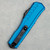 Microtech Cypher II D/E Blue Full Serrated 1242-3BL