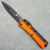 Microtech Glykon Bayonet Orange Standard Nickel Boron Internals 184-1OR