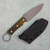 McNees Knives Agent Ringed Fixed Blade Atomic Yellow G10 Handle Stonewashed Blade